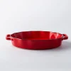 KSP Tuscana Fluted Bakeware Oval Large (Red)