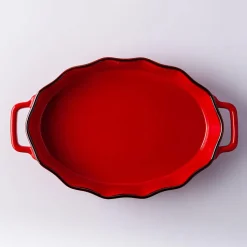 KSP Tuscana Fluted Bakeware Oval Large (Red)