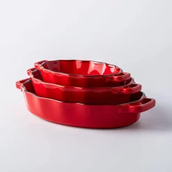 KSP Tuscana Fluted Bakeware Oval Large (Red)