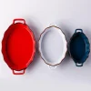 KSP Tuscana Fluted Bakeware Oval Large (Peacock)