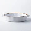 KSP Tuscana Fluted Bakeware Oval Medium (White)
