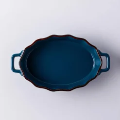 KSP Tuscana Fluted Bakeware Oval Small (Peacock)