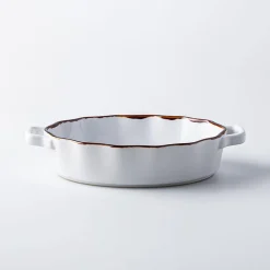 KSP Tuscana Fluted Bakeware Oval Small (White)