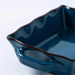 KSP Tuscana Fluted Bakeware Rect. Sml 20.5 x 16 x 6cm (Peacock)