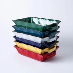 KSP Tuscana Fluted Bakeware Rect. Med 29x21x7cm (Peacock)