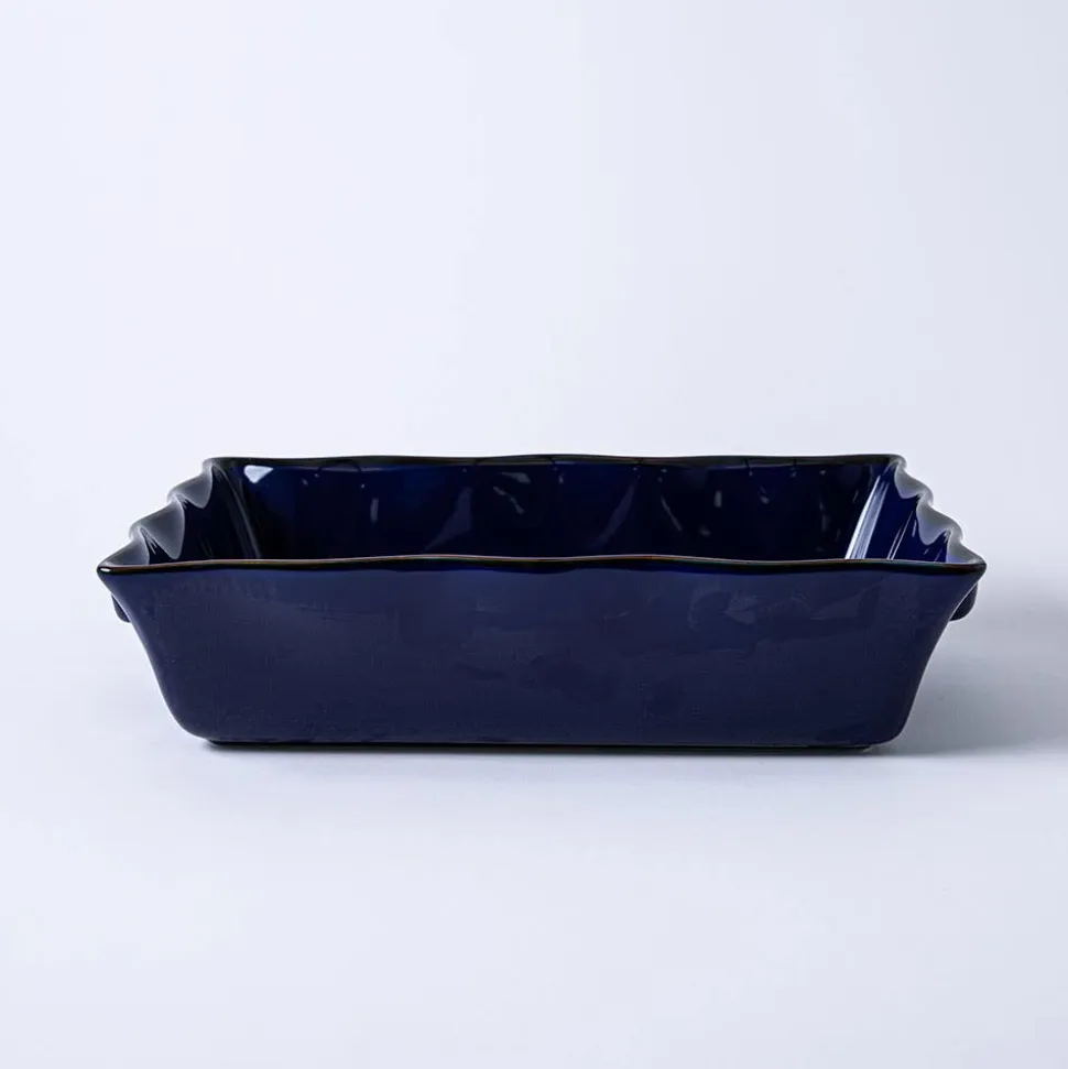 KSP Tuscana Fluted Bakeware Rect. Lrg 36.5x26x9cm (Navy)