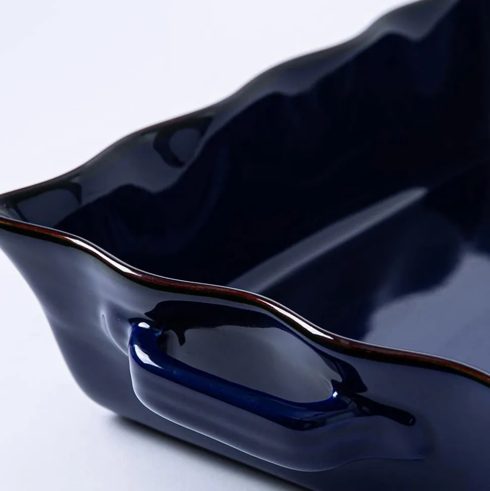 KSP Tuscana Fluted Bakeware Rect. Lrg 36.5x26x9cm (Navy)