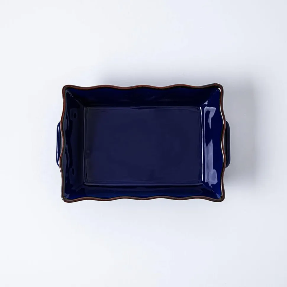 KSP Tuscana Fluted Bakeware Rect. Med 29x21x7cm (Navy)