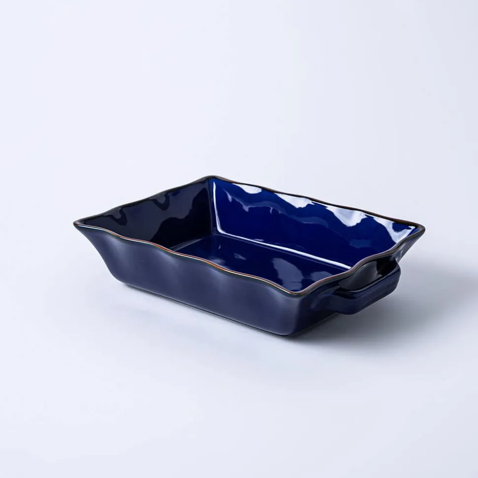 KSP Tuscana Fluted Bakeware Rect. Med 29x21x7cm (Navy)