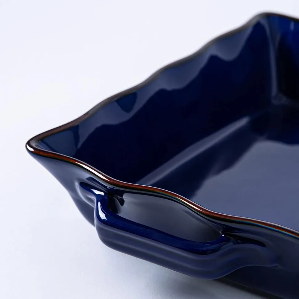 KSP Tuscana Fluted Bakeware Rect. Med 29x21x7cm (Navy)