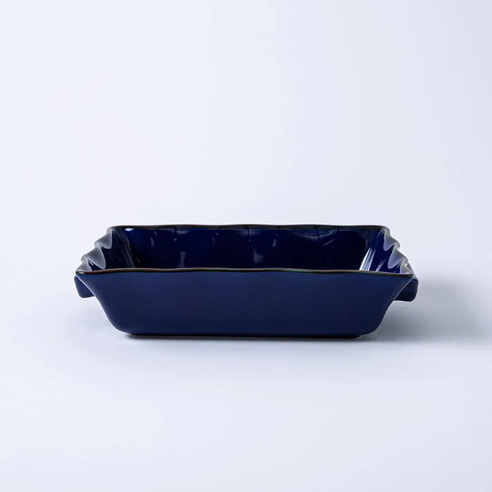 KSP Tuscana Fluted Bakeware Rect. Med 29x21x7cm (Navy)