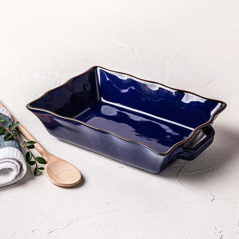 KSP Tuscana Fluted Bakeware Rect. Med 29x21x7cm (Navy)