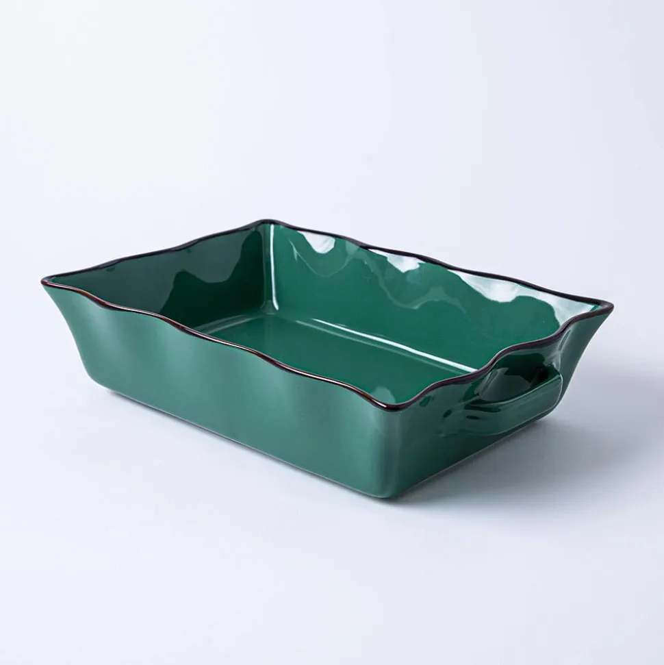 KSP Tuscana Fluted Bakeware Rect. Lrg 36.5x26x9cm (Forest)