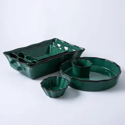 KSP Tuscana Fluted Bakeware Rect. Sml 20.5 x 16 x 6cm (Forest)