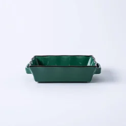 KSP Tuscana Fluted Bakeware Rect. Sml 20.5 x 16 x 6cm (Forest)