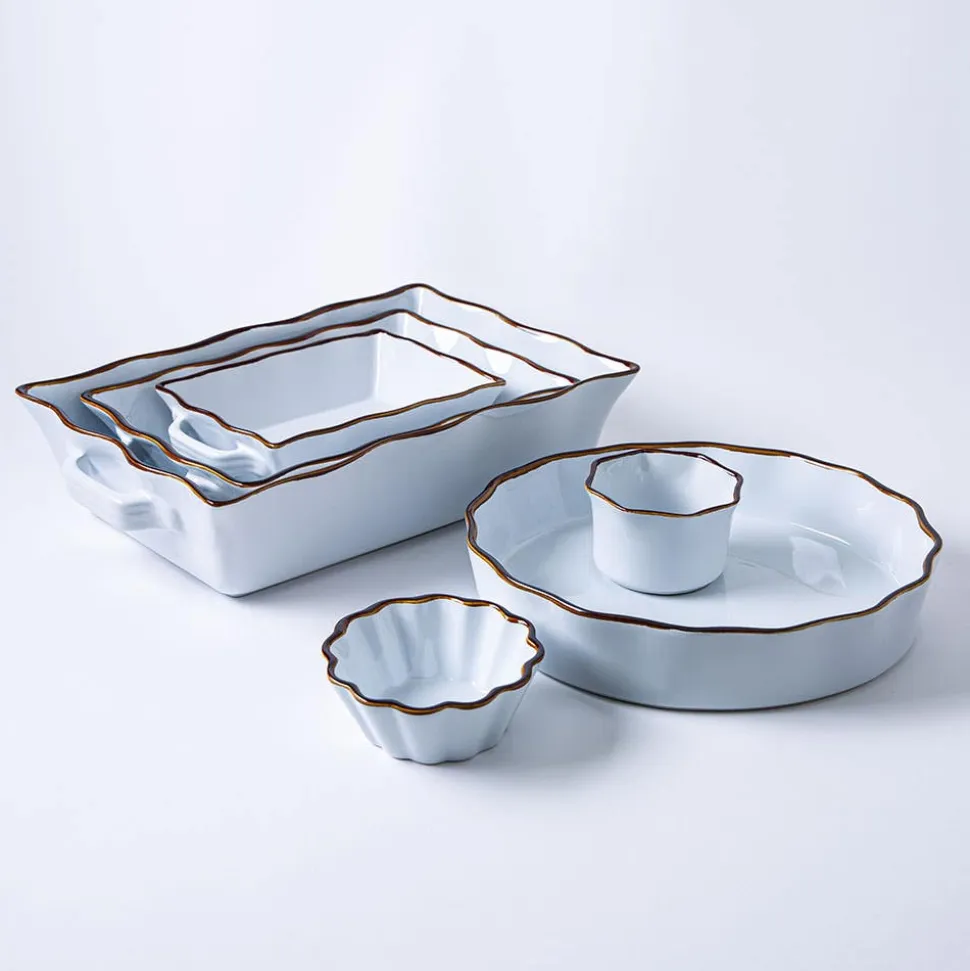KSP Tuscana Fluted Mini Pie Dish (White)