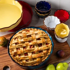 KSP Tuscana Fluted Pie Dish 29cm Dia. x 6cm (Forest)