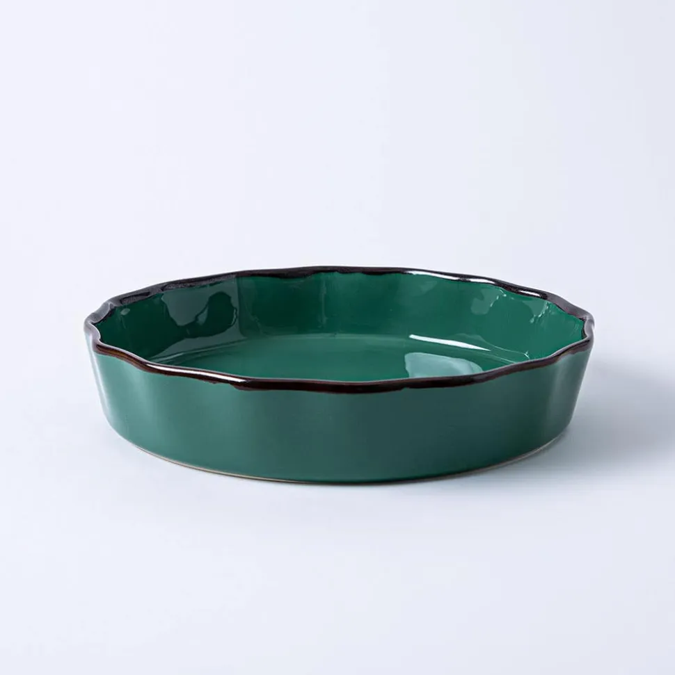 KSP Tuscana Fluted Pie Dish 29cm Dia. x 6cm (Forest)