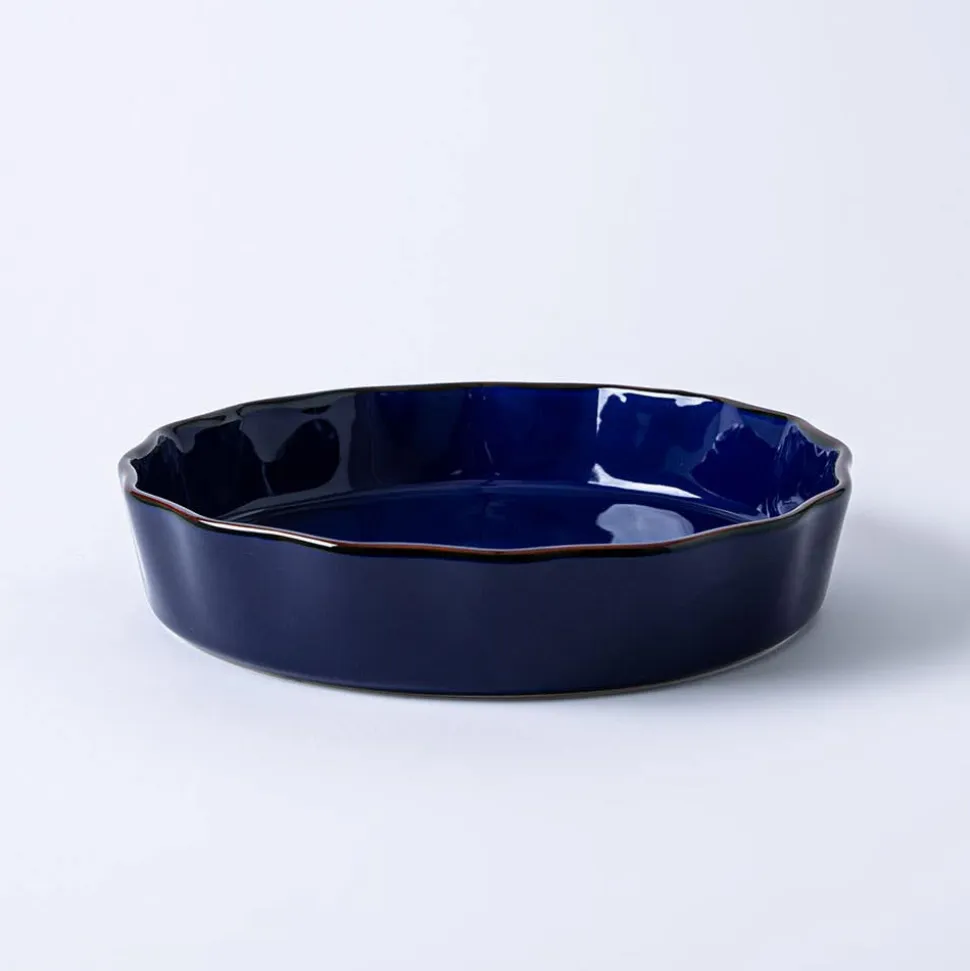 KSP Tuscana Fluted Pie Dish 29cm Dia. x 6cm (Navy)