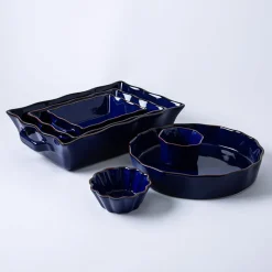 KSP Tuscana Fluted Pie Dish 29cm Dia. x 6cm (Navy)