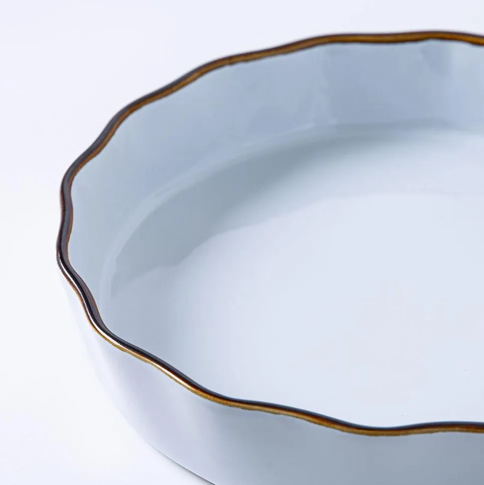KSP Tuscana Fluted Tart Dish (White)