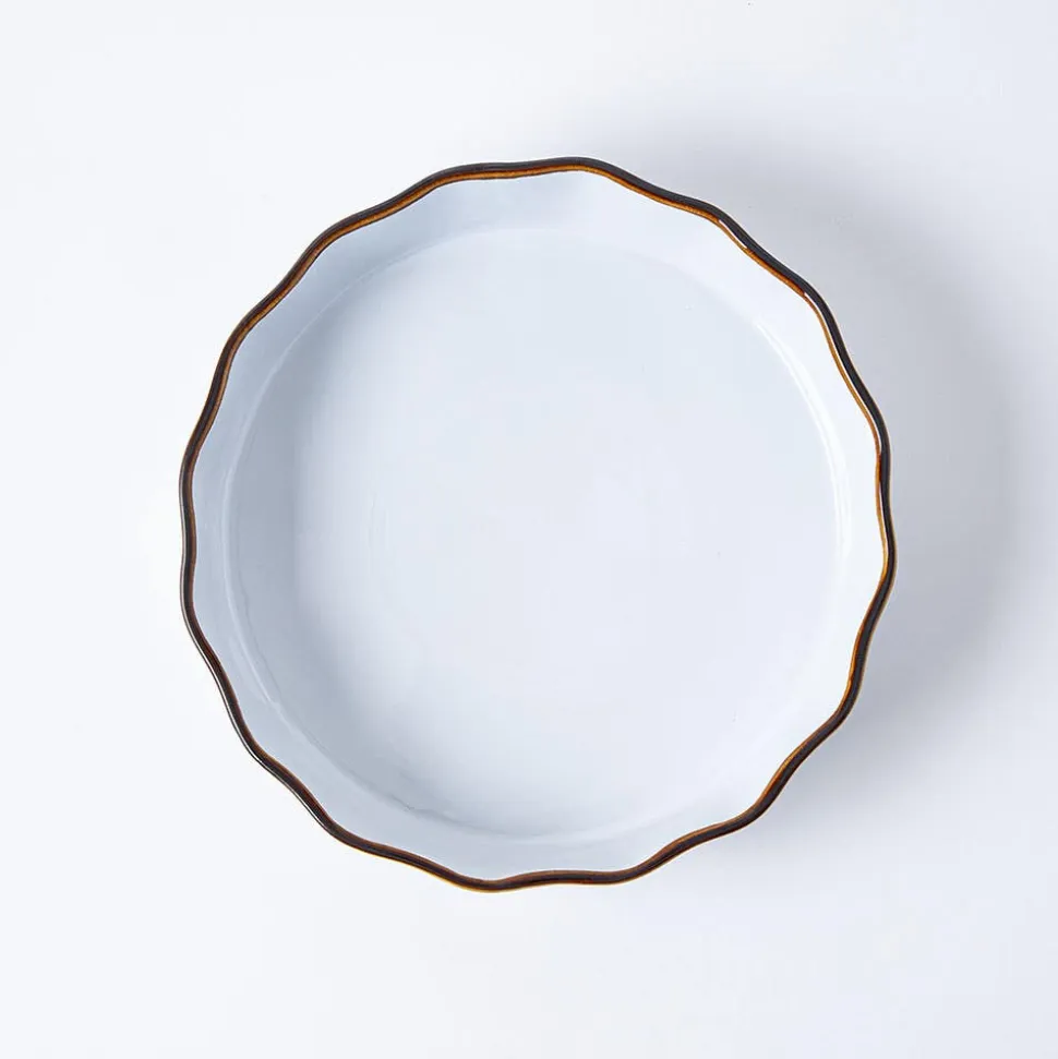 KSP Tuscana Fluted Tart Dish (White)