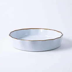 KSP Tuscana Fluted Tart Dish (White)