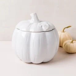 KSP Tuscana Harvest Pumpkin Canister Lg (White)