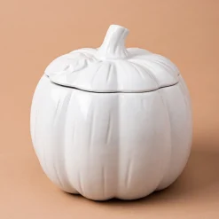 KSP Tuscana Harvest Pumpkin Canister Lg (White)