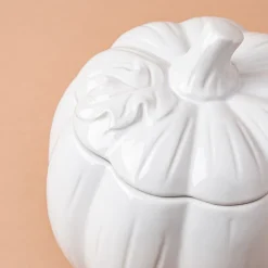 KSP Tuscana Harvest Pumpkin Canister Lg (White)