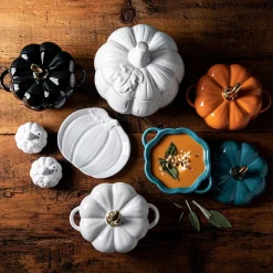 KSP Tuscana Harvest Pumpkin Salt & Pepper (White)