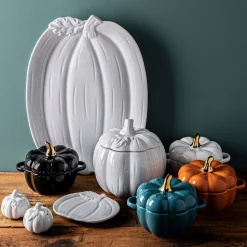 KSP Tuscana Harvest Pumpkin Salt & Pepper (White)