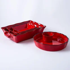 KSP Tuscana Round Fluted Pie Dish (Red)