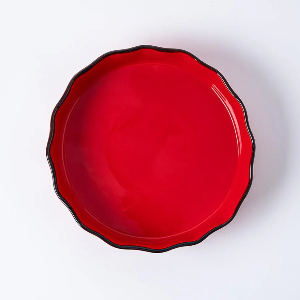 KSP Tuscana Round Fluted Pie Dish (Red)