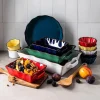 KSP Tuscana Small Rectangle Fluted Bakeware with Handle (Yellow)