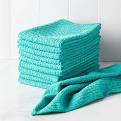 KSP Ultimate Clean All-Purpose Microfiber Cloth - Set/10 (Turquoise)