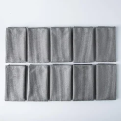 KSP Ultimate Clean All-Purpose Microfiber Cloth - Set/10 (Grey)