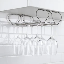KSP Under Cabinet Wine Glass Rack (Matte Nickel)