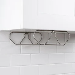 KSP Under Cabinet Wine Glass Rack (Matte Nickel)