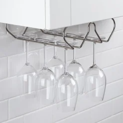 KSP Under Cabinet Wine Glass Rack (Matte Nickel)