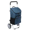 KSP Urban 'Linen Look' Aluminum Shopping Trolley (Blue)