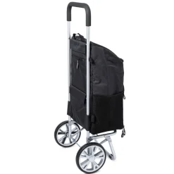 KSP Urban 'Solid' Aluminum Shopping Trolley (Black)
