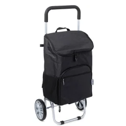 KSP Urban 'Solid' Aluminum Shopping Trolley (Black)