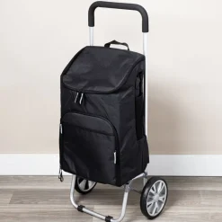 KSP Urban 'Solid' Aluminum Shopping Trolley (Black)