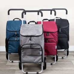KSP Urban 'Solid' Aluminum Shopping Trolley (Black)