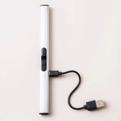 KSP Vela Rechargeable USB Lighter (Silver)