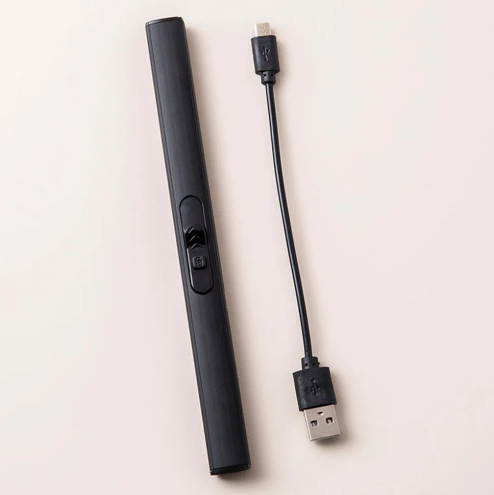KSP Vela Rechargeable USB Lighter (Black)