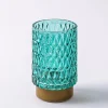 KSP Venezia Glass Shade with LED 8.5x8.5x13cm (Aqua)