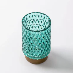 KSP Venezia Glass Shade with LED 8.5x8.5x13cm (Aqua)