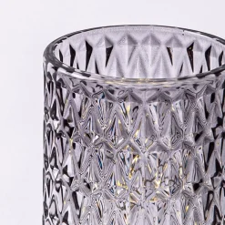 KSP Venezia Glass Shade with LED 8.5x8.5x13cm (Grey)